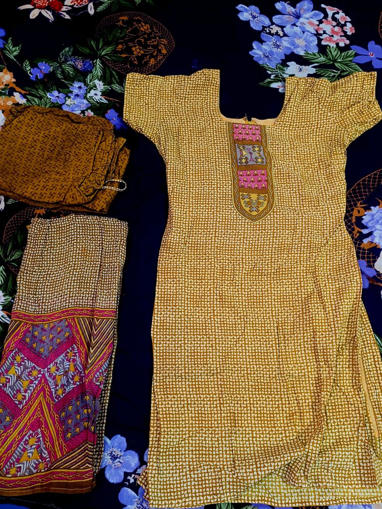 New Stitched Cotton Suit😍❤️