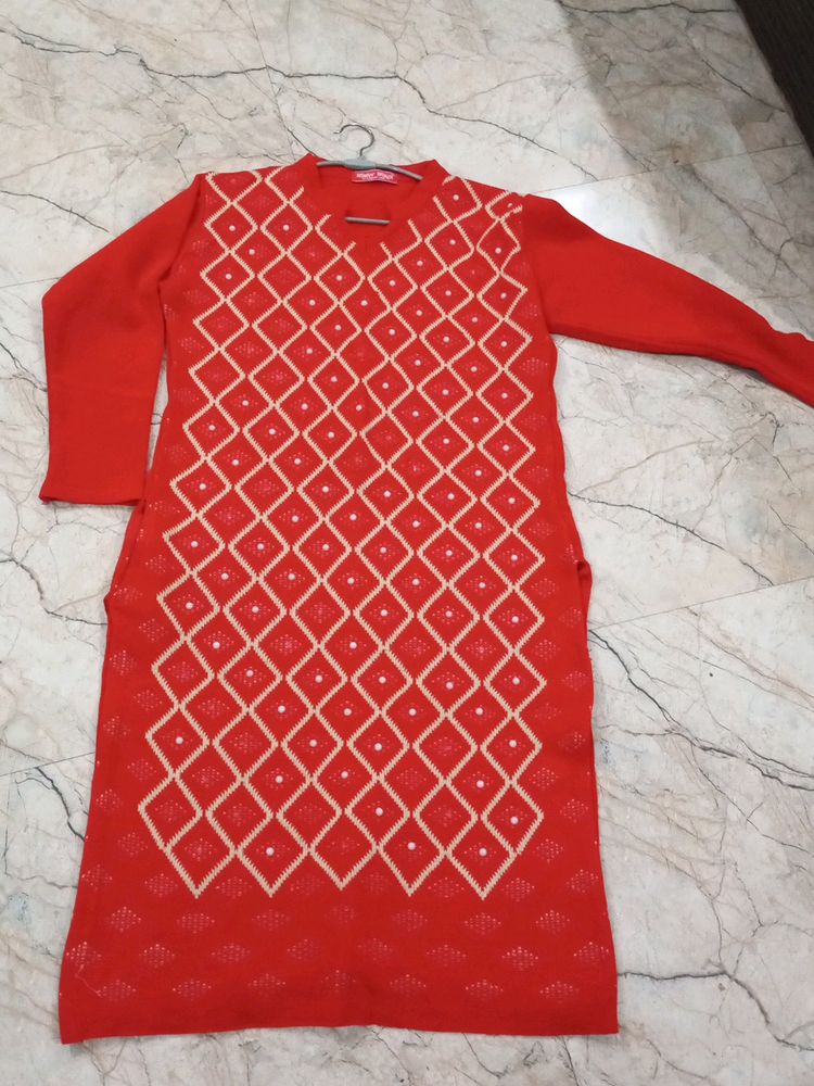 Woolen Beautiful Kurti