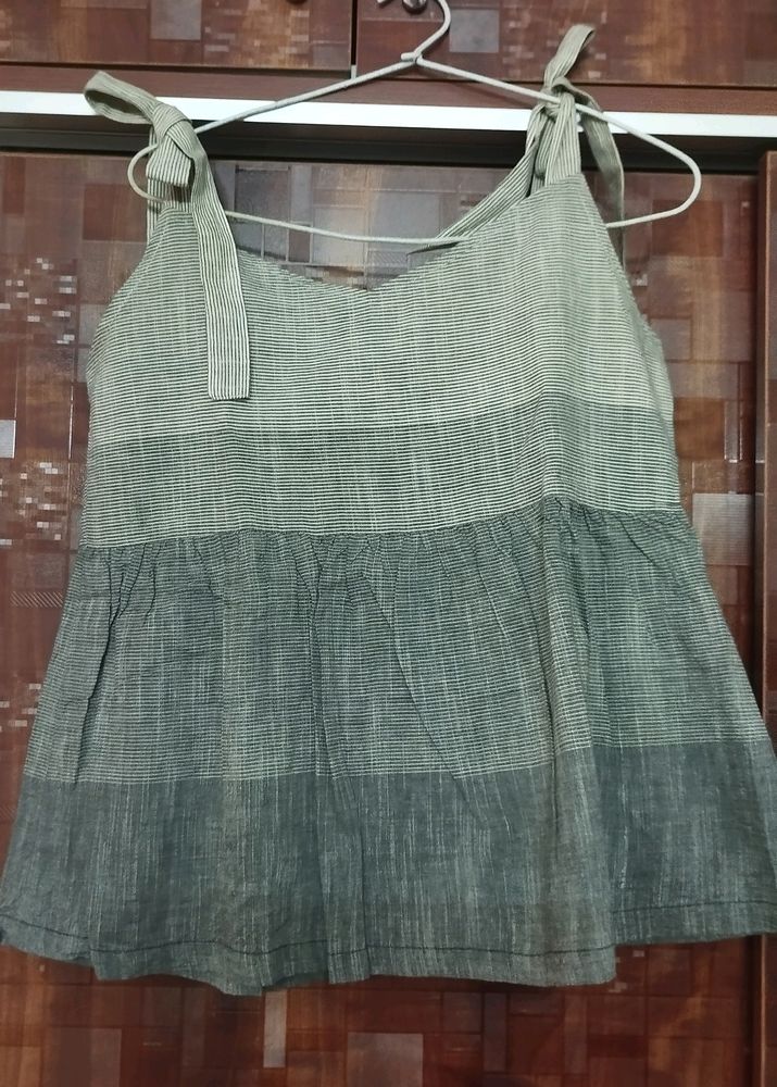 Kuyil-T Grey Peplum top
