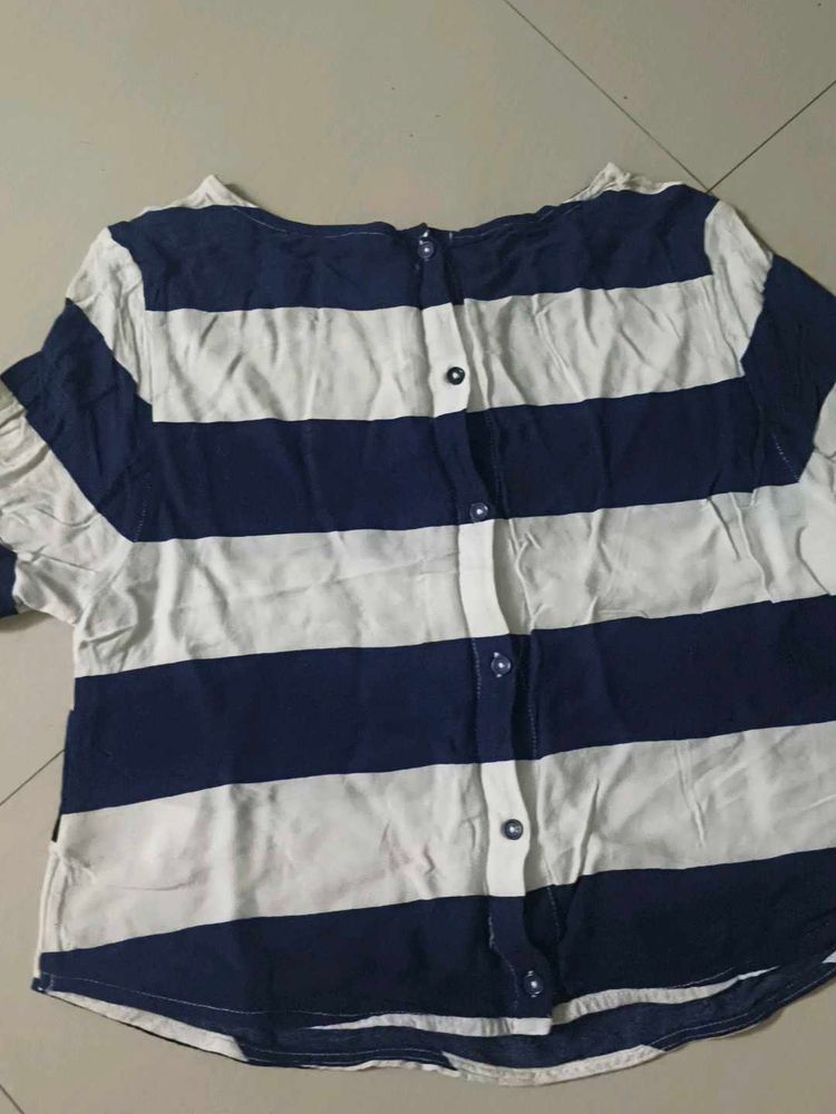 Striped Button-Down Shirt