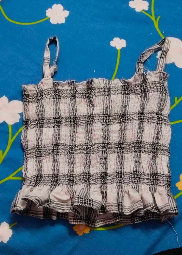 Plaid Cami Top