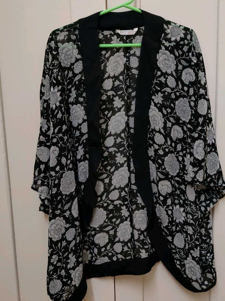 Floral Print Kimono
