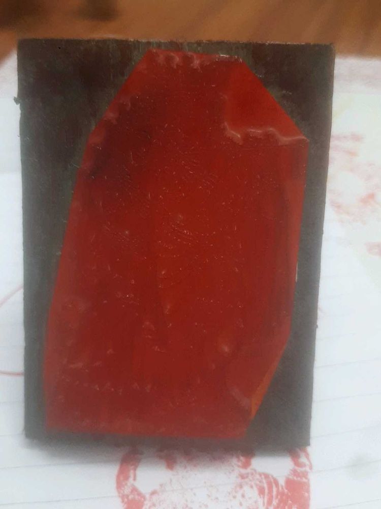 radha krishna wooden stamp