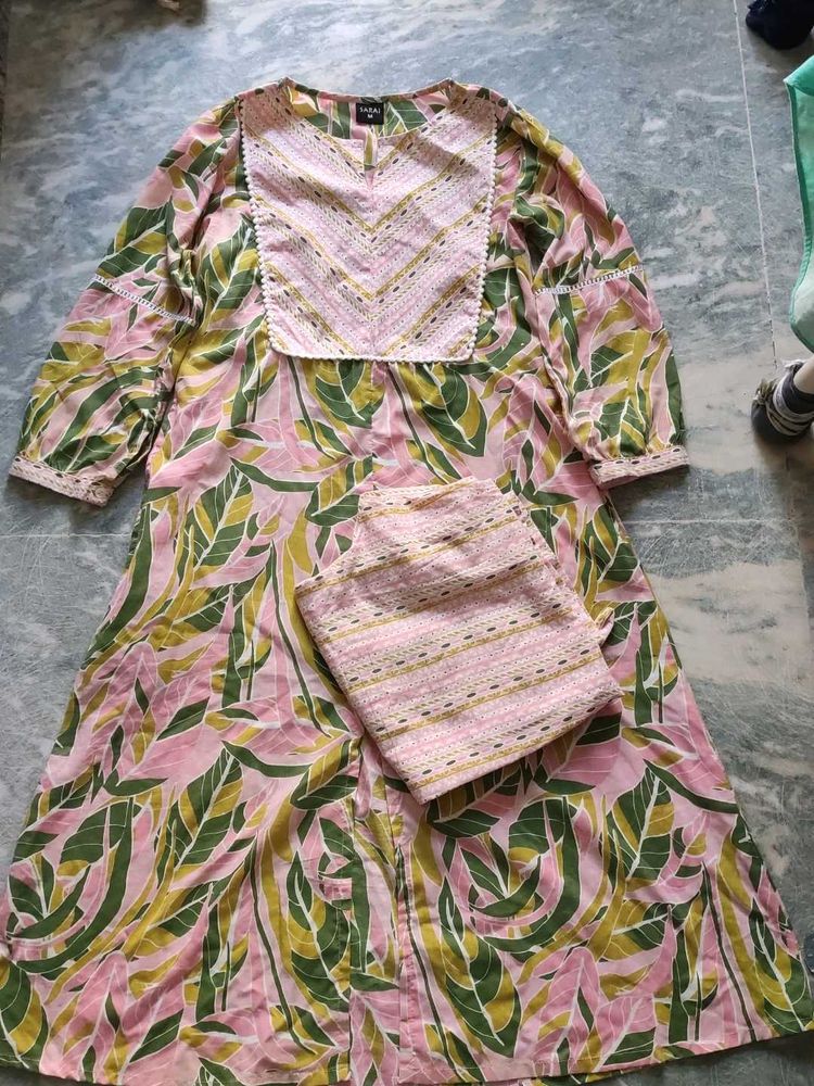 Floral Print Kurta Set