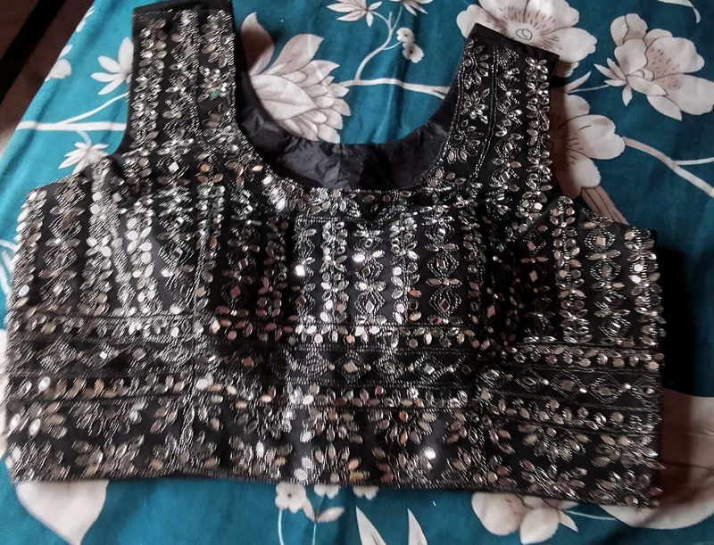 Embroidered  mirror work beautiful Blouse