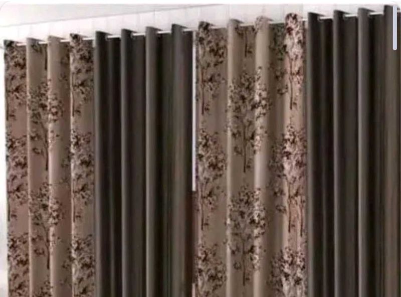 6ft Curtains Brown