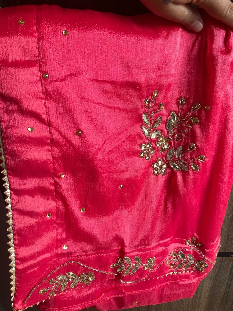 Elegant Pink Saree