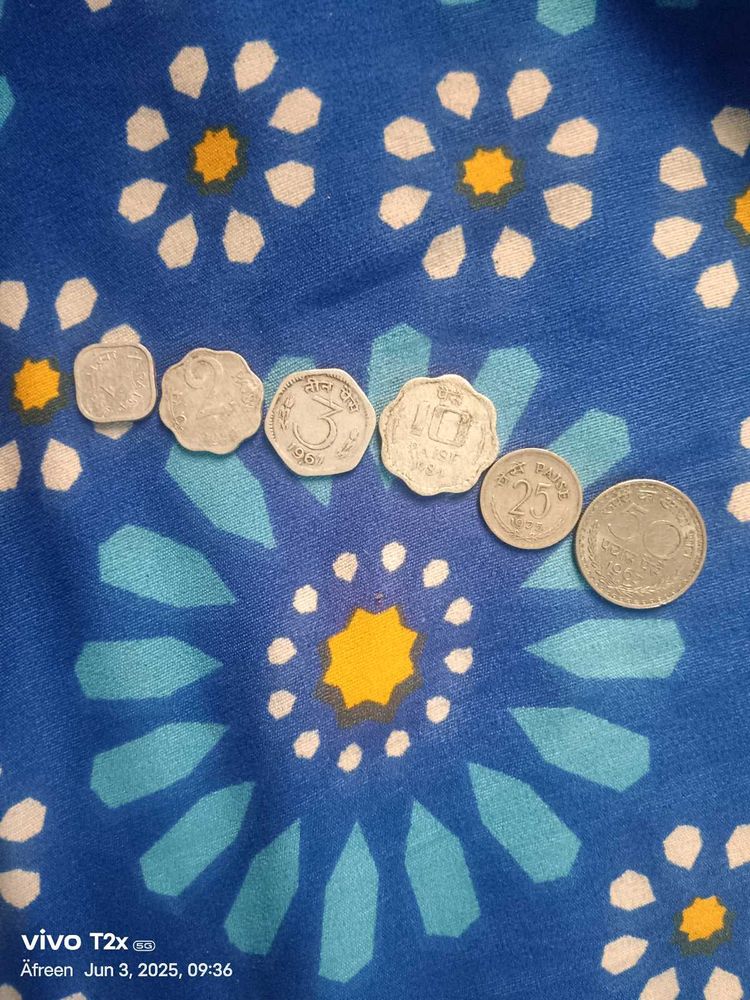 Rare 1966 One Paisa  Silver Coin