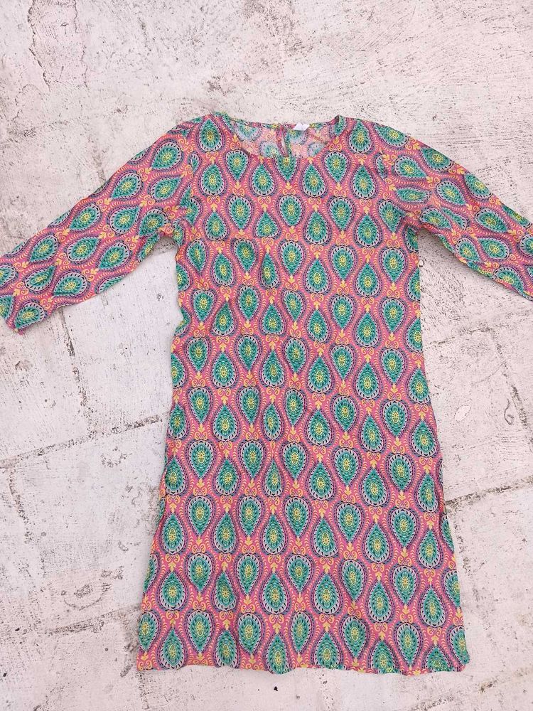Patterned Casual Dress