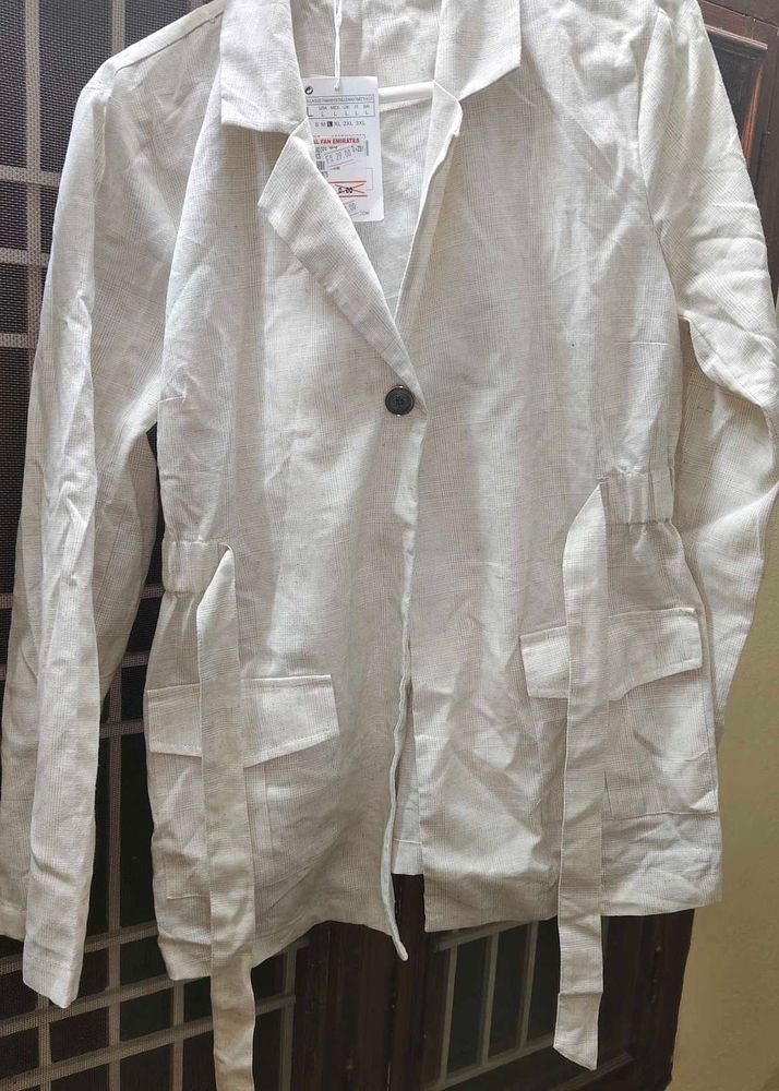 Elegant White Blazer with pant