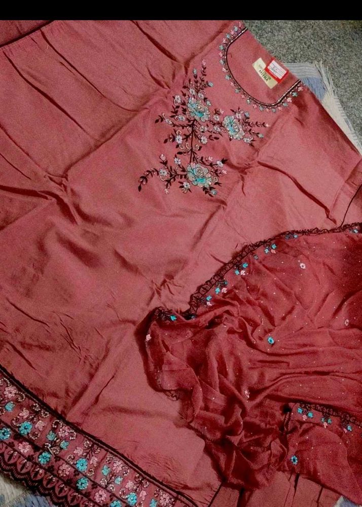 Elegant Embroidered dress material