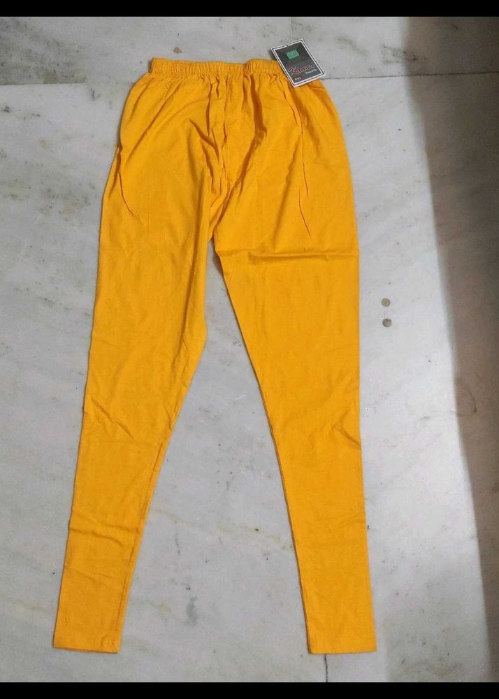 Yellow Cotton Legging.