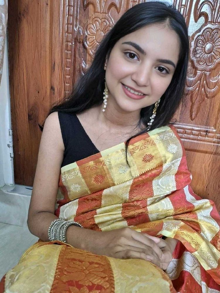 Pure Banarasi Saree With Blouse Piece✨️🛺💚🌿