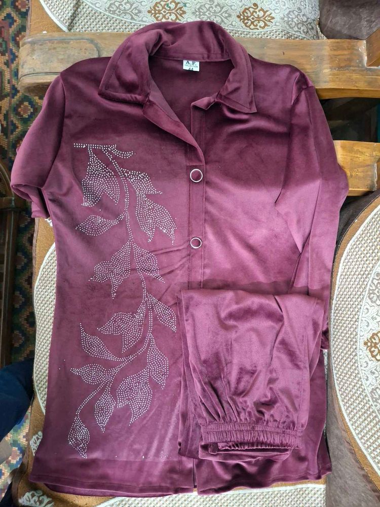 New Stylish Velvet Co ord set