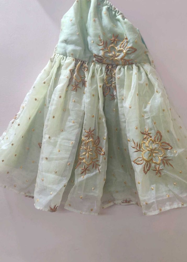 Party Wear One Shoulder Girls Dress - 3 To 4 Years