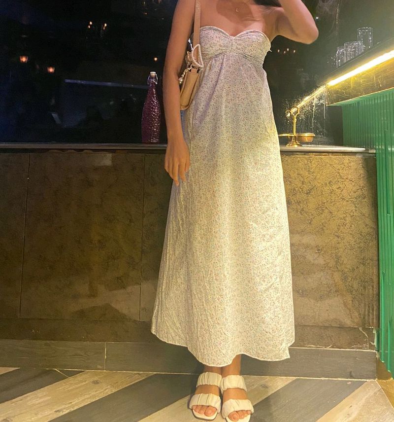 Tube Floral Dress