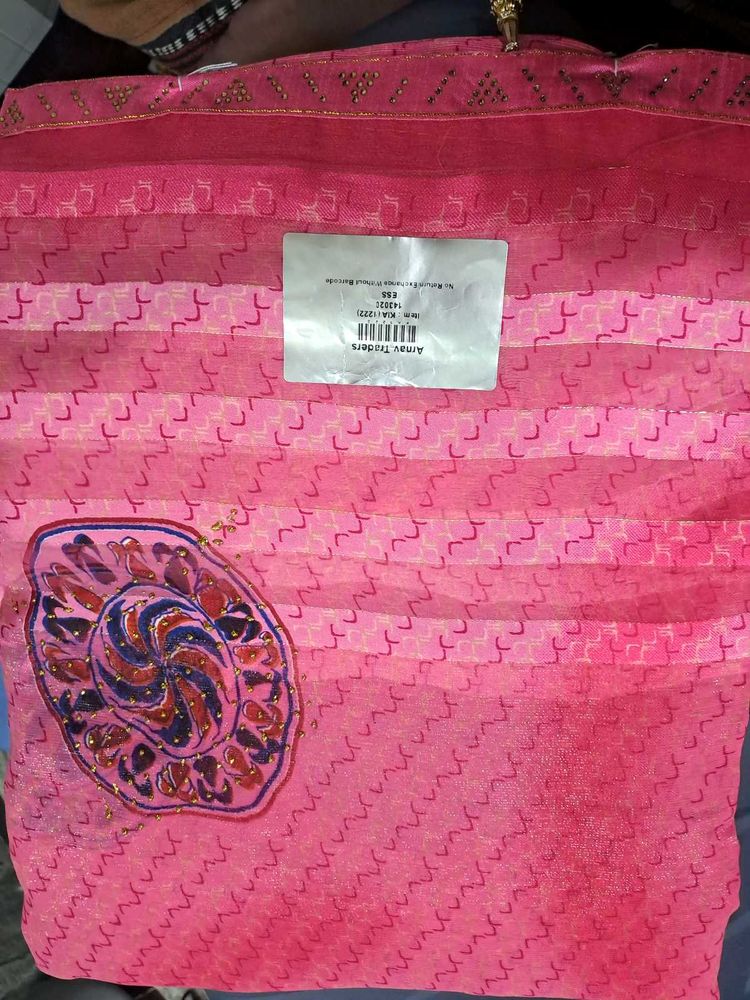 Pink Ethnic saree