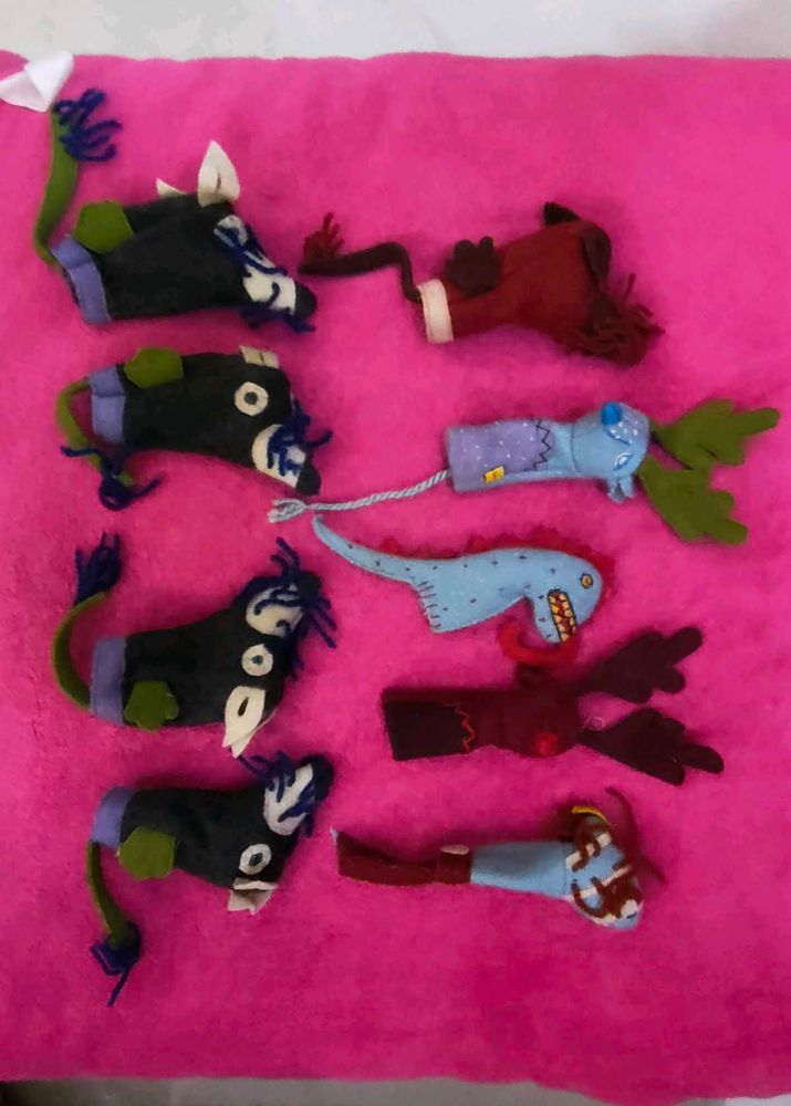Handmade Finger Puppet Collection