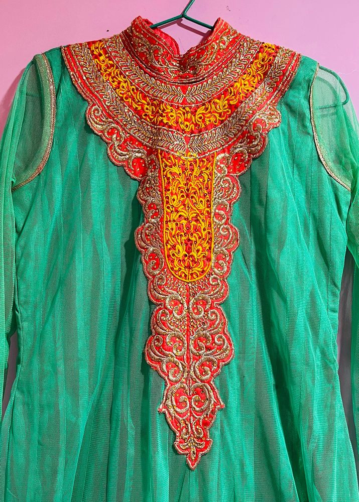 Sea Green Anarkali