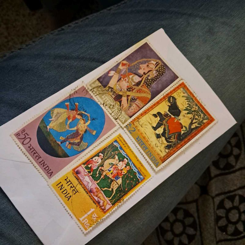 1973 vintage Indian stamps