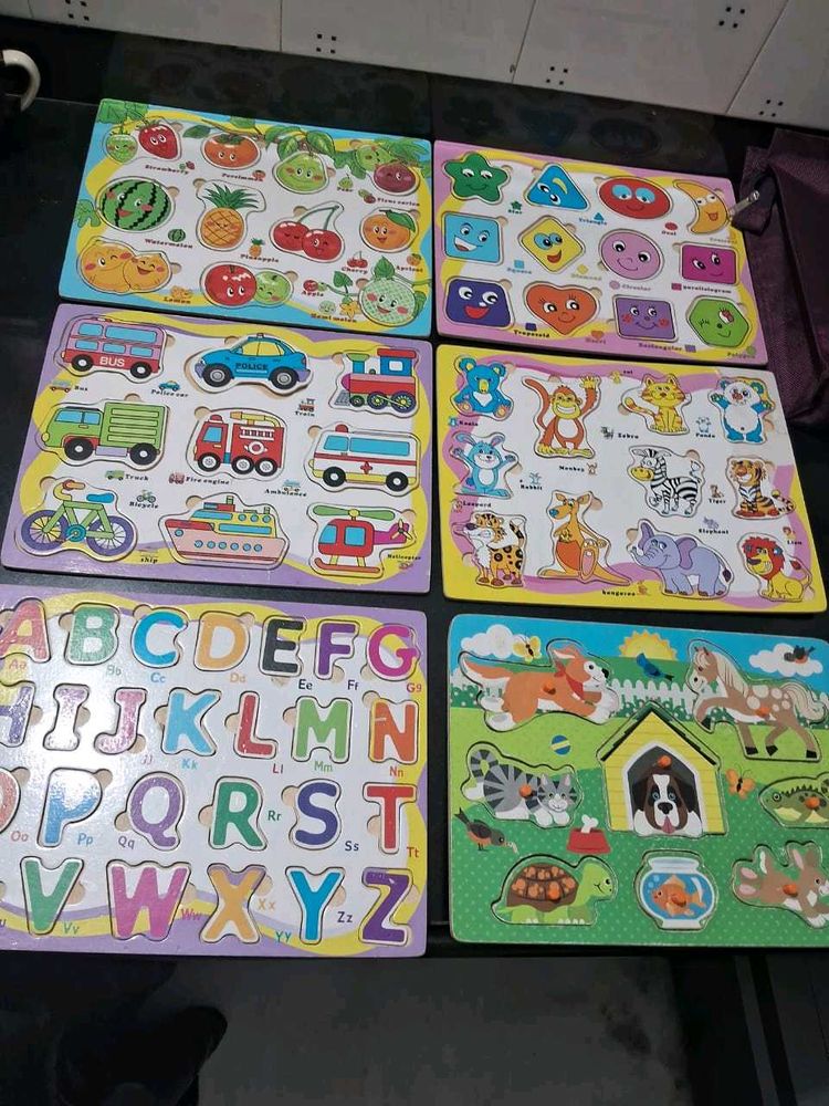 Kids&#39; Wooden Puzzles (4)