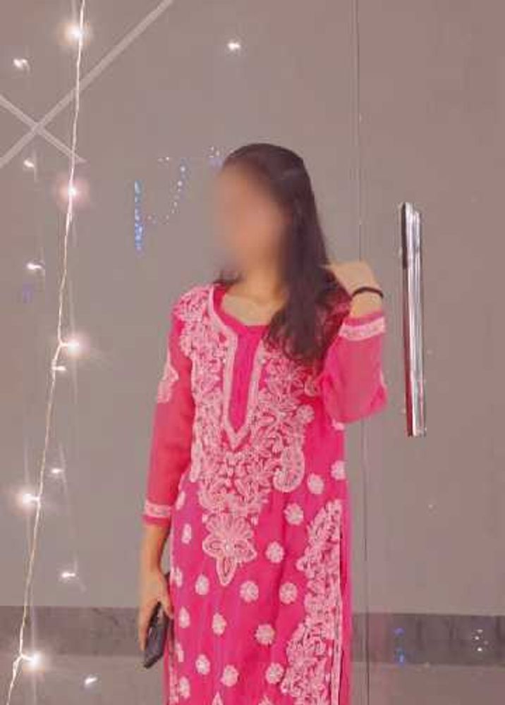 Pink Embroidered Kurta