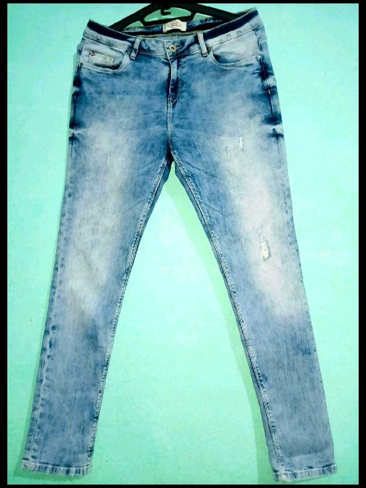 Acid Wash Denim Jeans