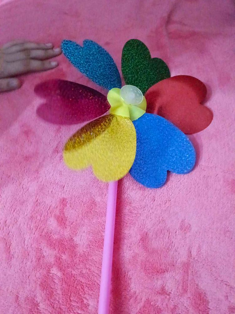 Colorful Flower Pinwheel