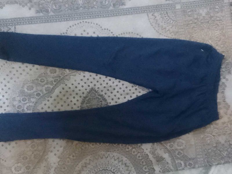 Denim Blue Casual Joggers