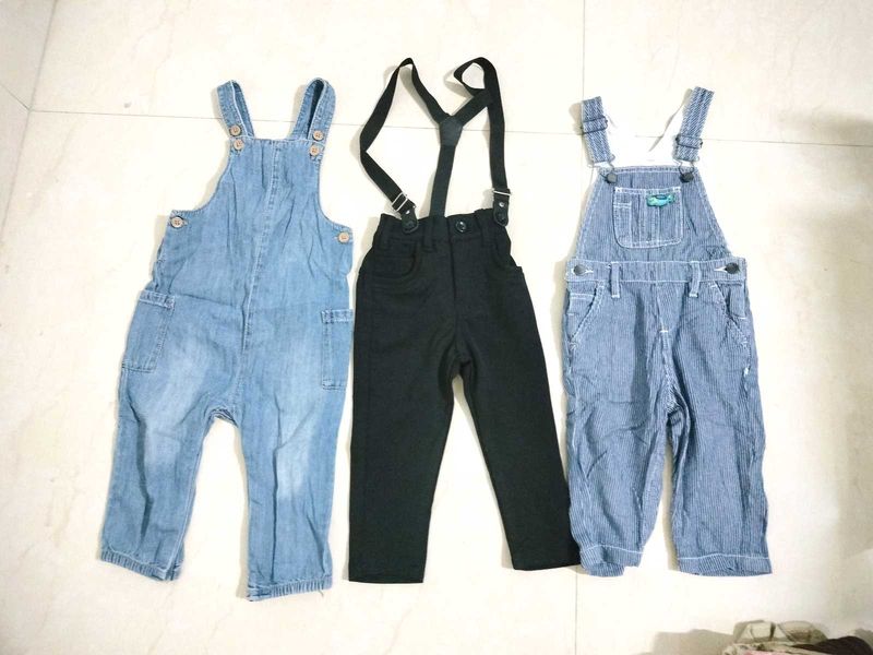Combo Of 3 Boy Dungarees