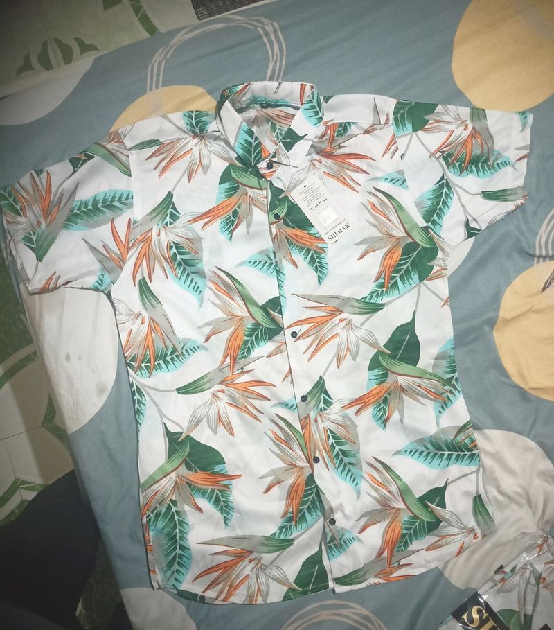 Men XL Size Lycra Shirt Half Sleeve