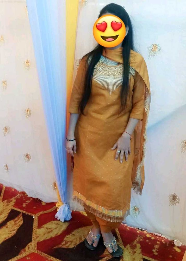 Suit Salwar With Heavy Dupatta