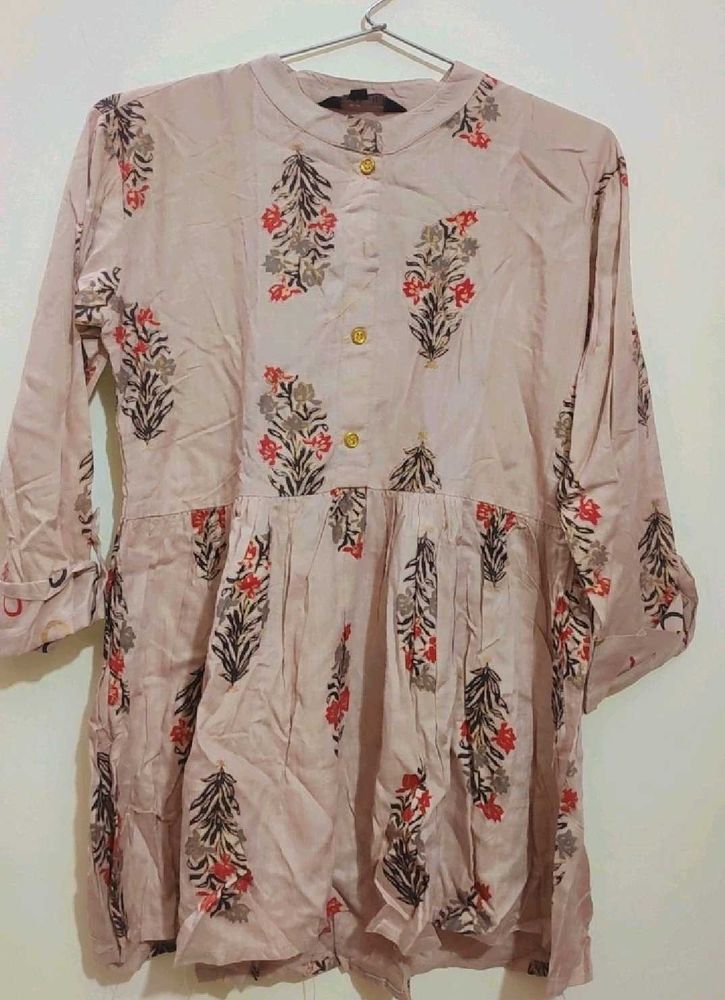 Tan Color Cotton Top For Girl Or Woman 30 Bust