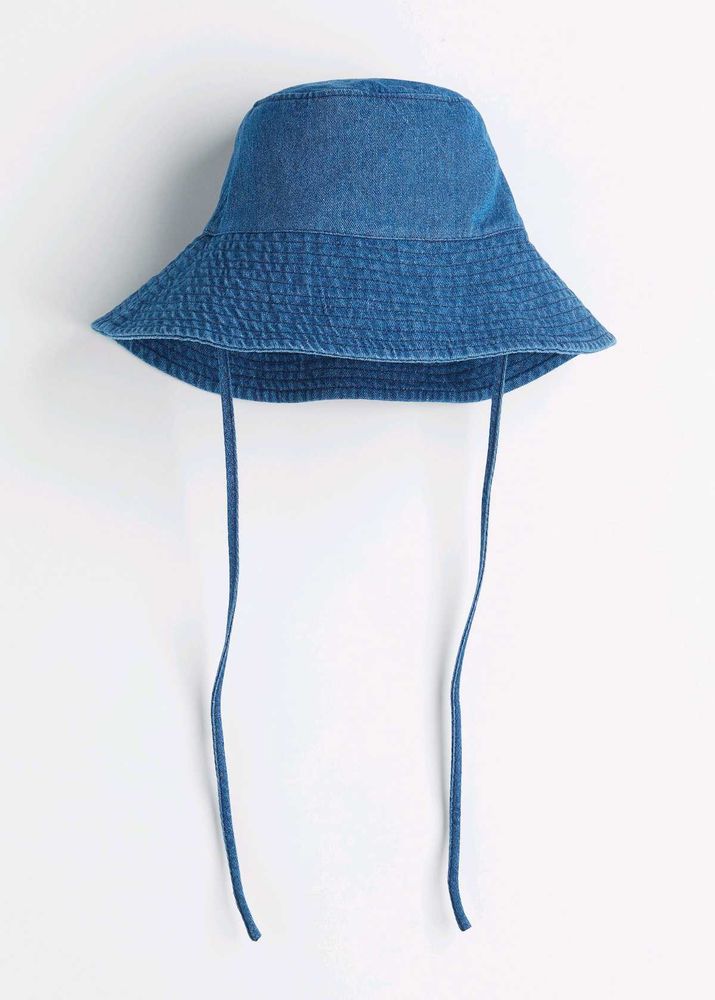 H&amp;M Denim Tie Detail Bucket Hat