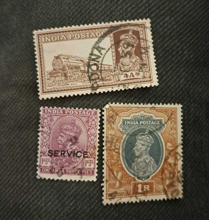 3 Rare BRITISH INDIA Stamps