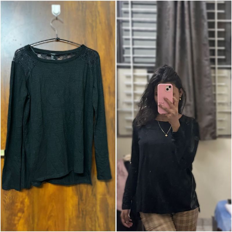 Y2k Black Net Forever 21 Top 🖤🎀