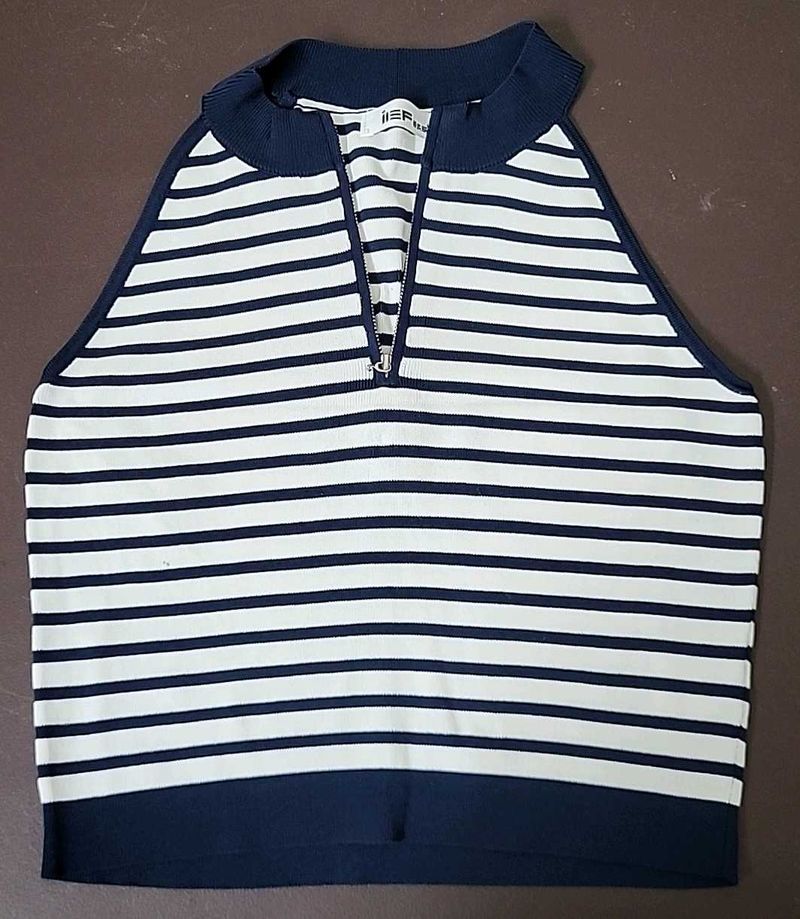 Blue And White Tank Top