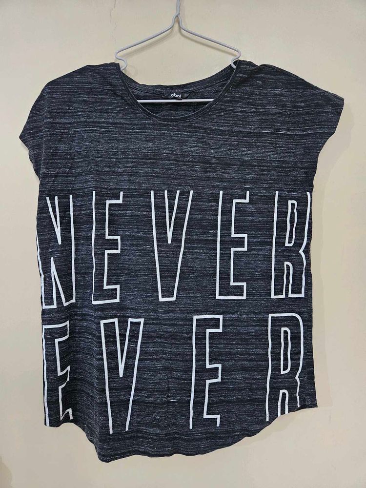 Comfortable Grey Tshirt Never Ever