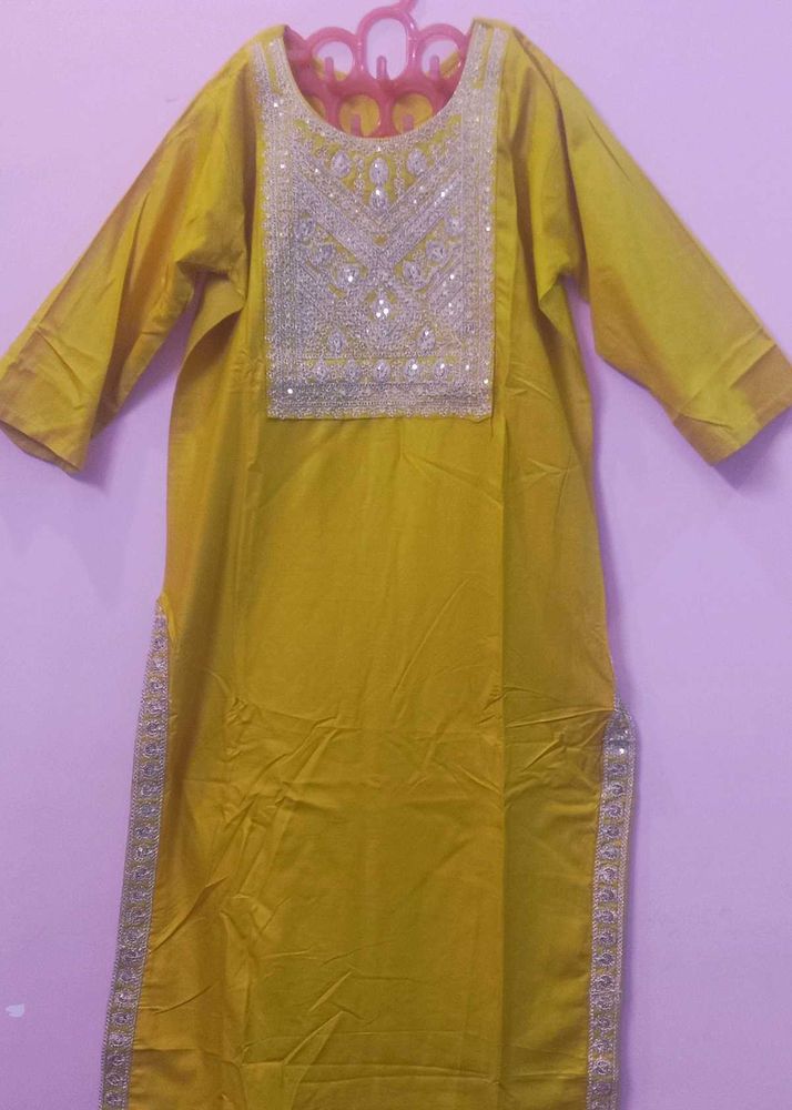 Elegant Yellow Kurta