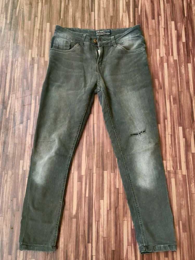 Slim Fit Distressed Jeans