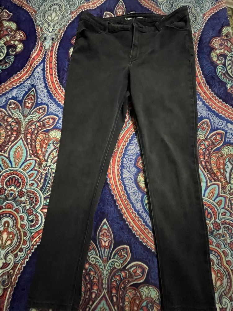 Unisex Old Nevy Black Jeans