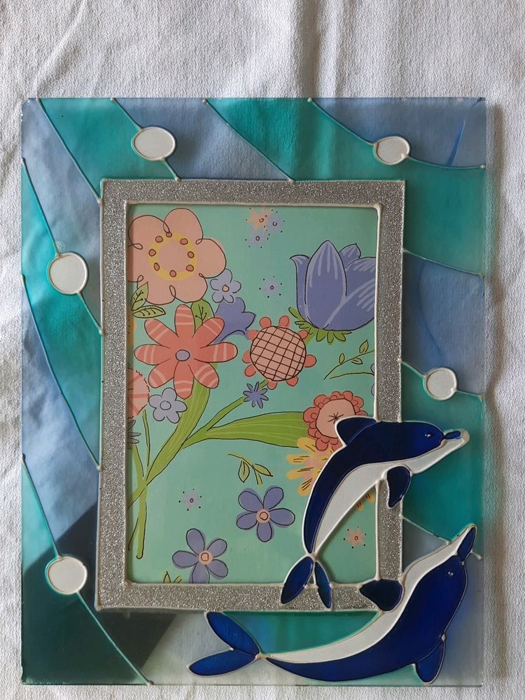 Dolphin Glass Photoframe