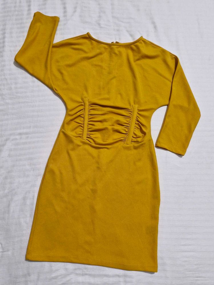 Mustard Long Sleeve Dress