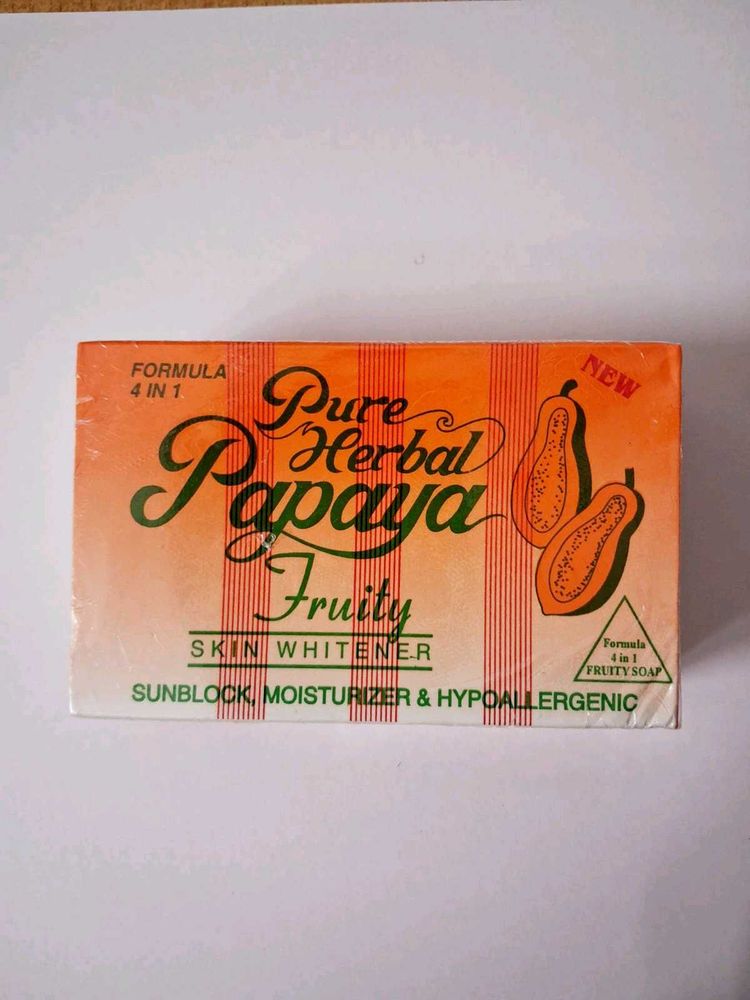 Pure Herbal Papaya Fruity Skin Whitener Soap 135g