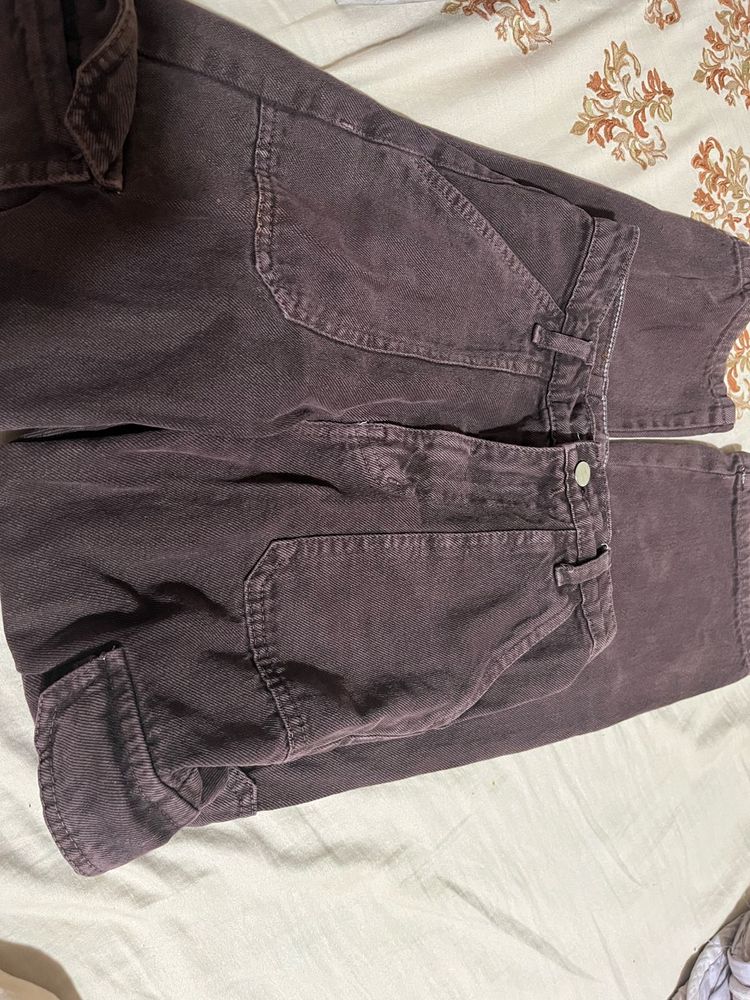 Purple Cargo Pants