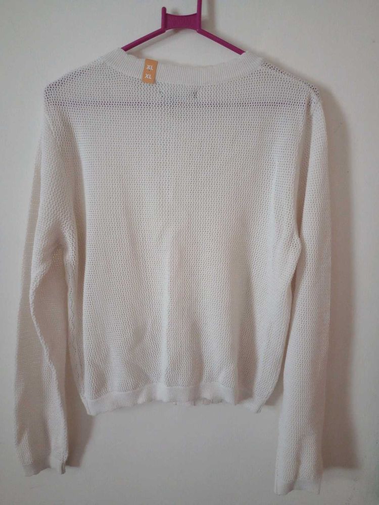 White Knit Sweater