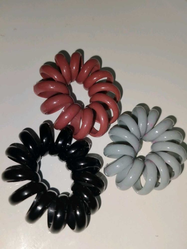 Spiral Hair Ties - Set of 3