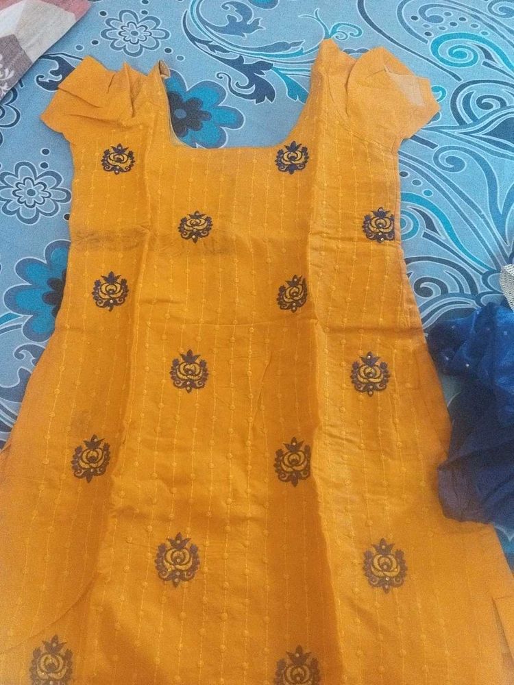 Yellow Dress Material
