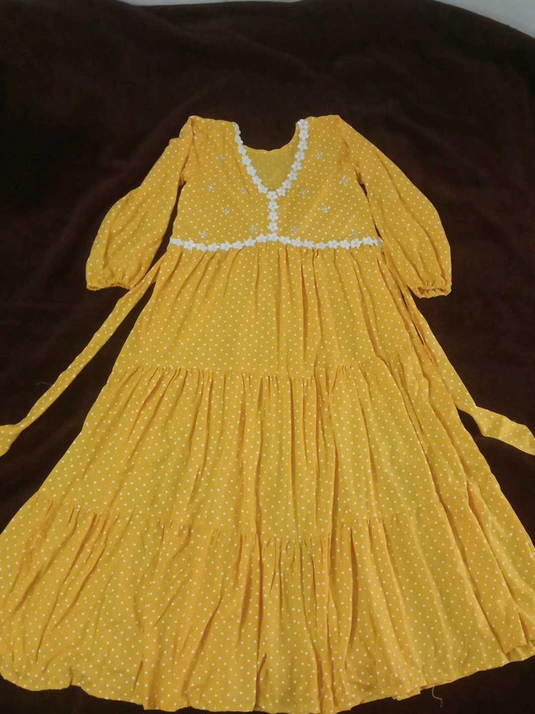 Yellow Polka Dot Dress