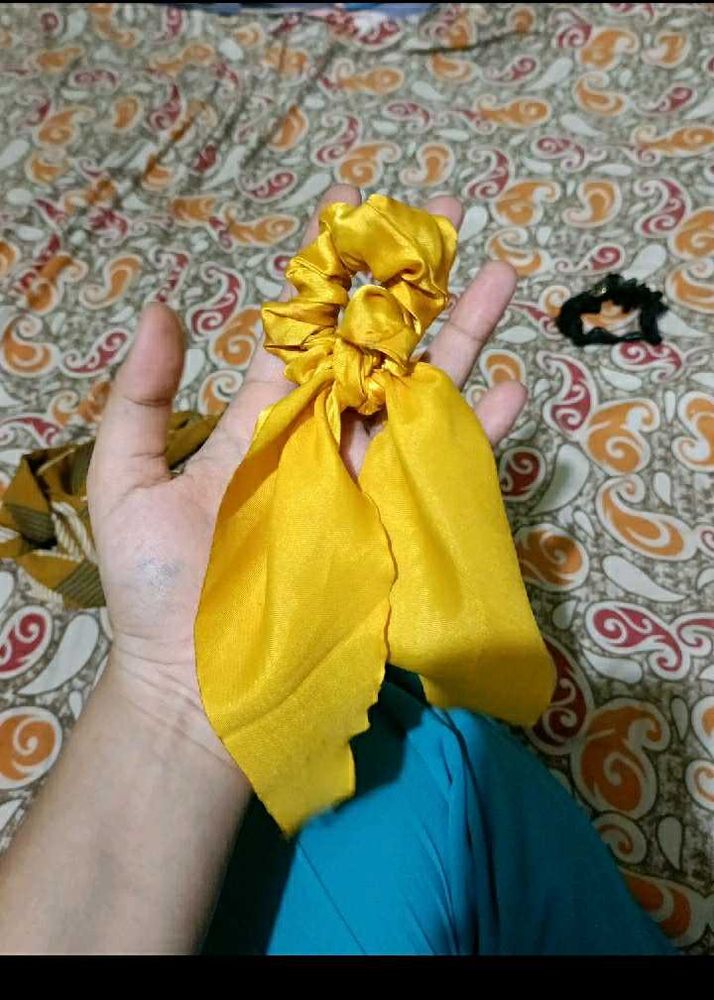 Yellow Ribbon Scrunchie